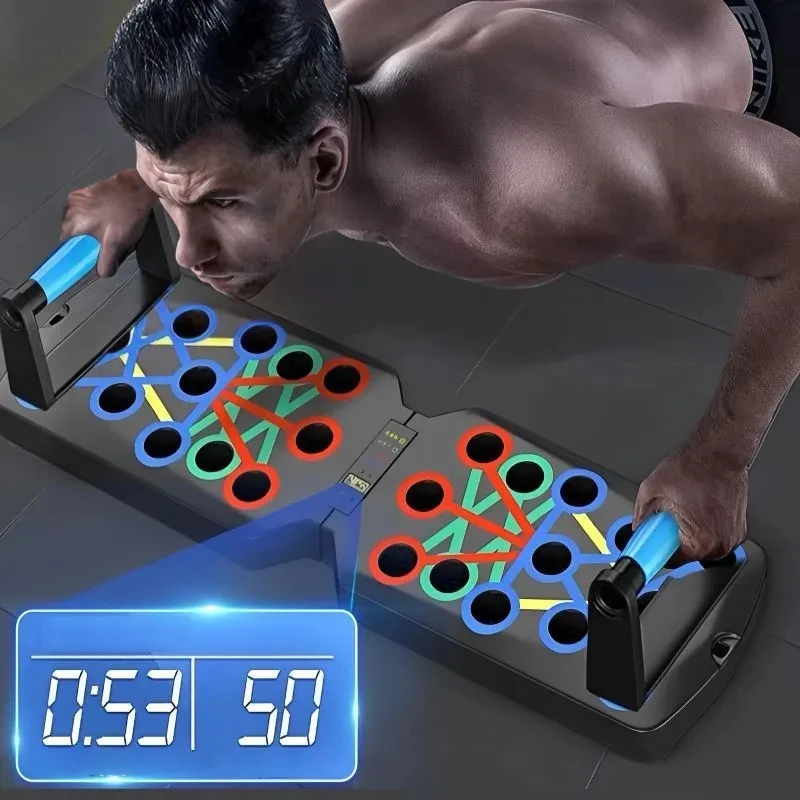Push Up Board Foldable Multi Function - مجموعة لوحة الضغط المحمولة متعددة الوظائف،