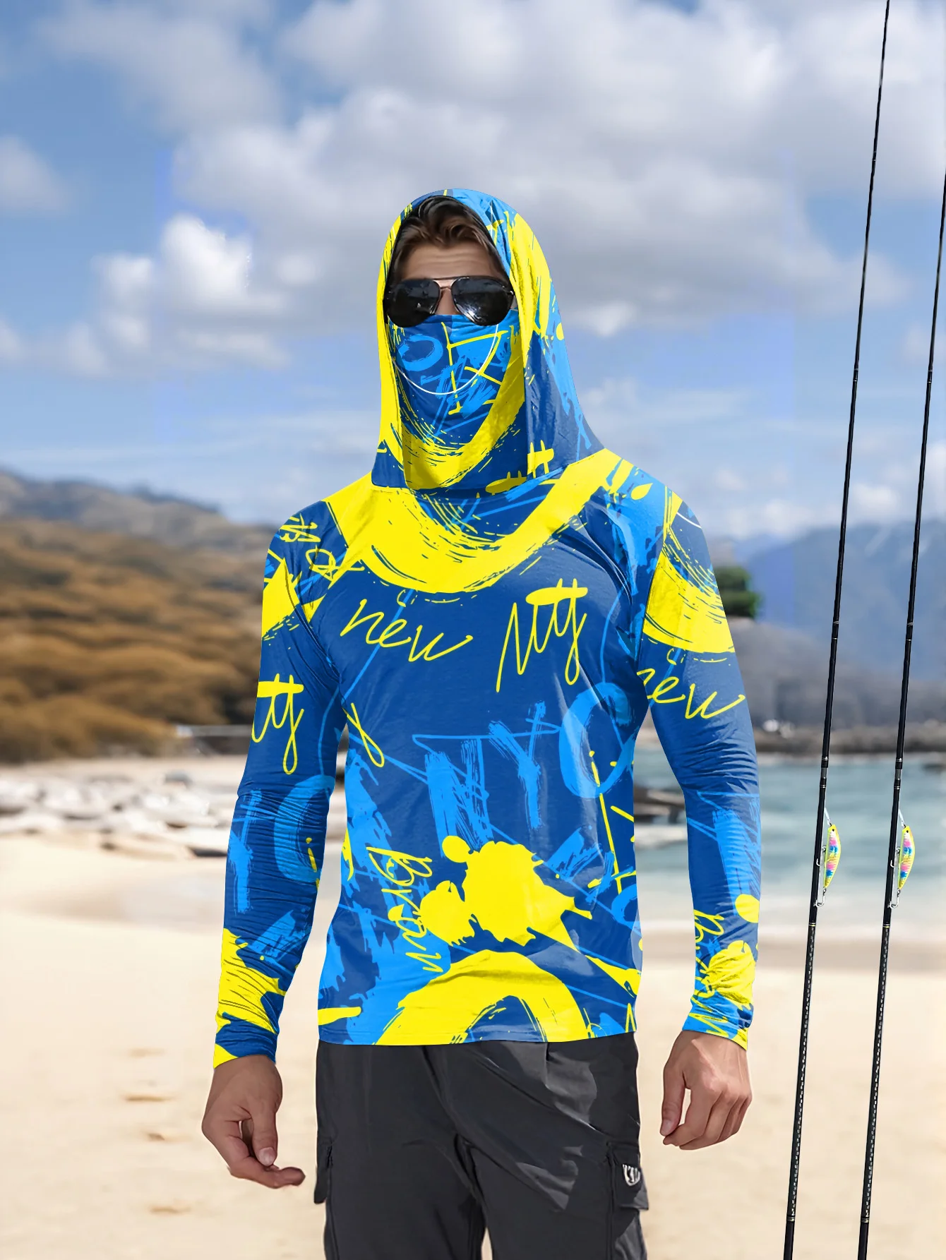 Hiking - ملابس صيد للرجال مزودة بغطاء للرأس