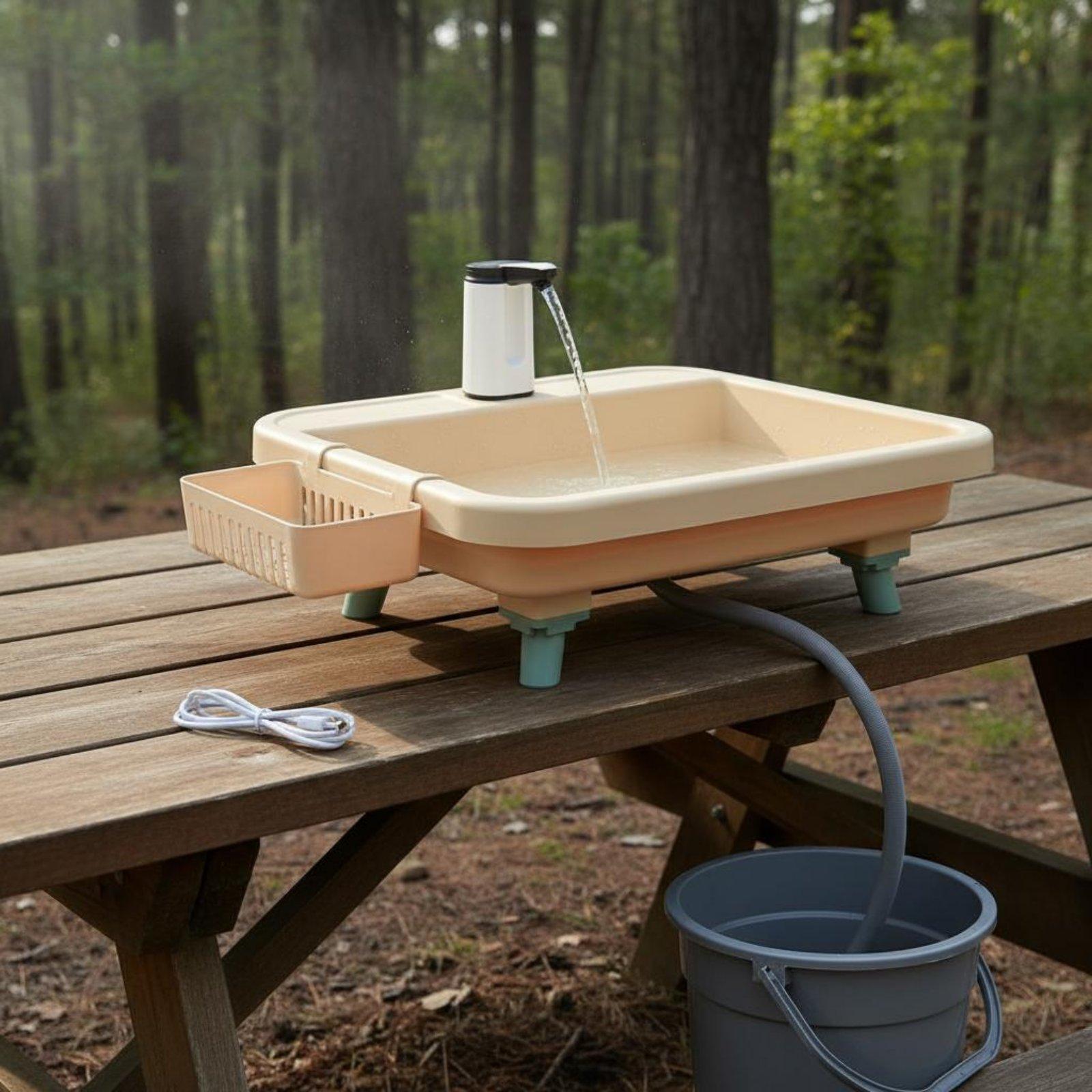 حوض غسيل محمول للتخييم في الهو - مراجعة Camping وسعره