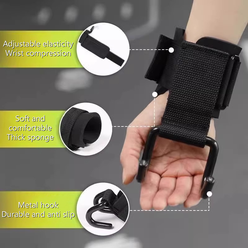 【F】قطعتان من خطافات رفع الأثقا - مراجعة Wrist Wraps Weightlifting Support وسعره