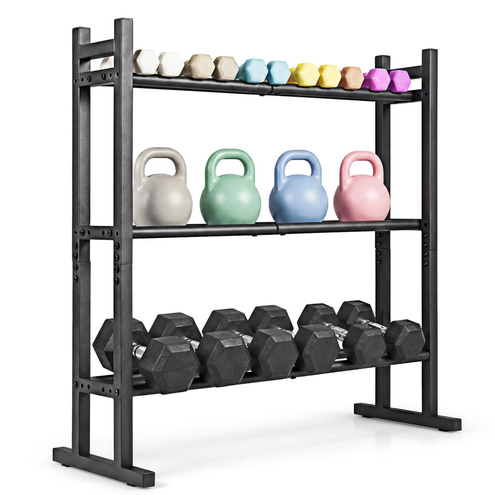 حامل أثقال ثلاثي الطبقات شديد  - مراجعة Fitness Equipment وسعره